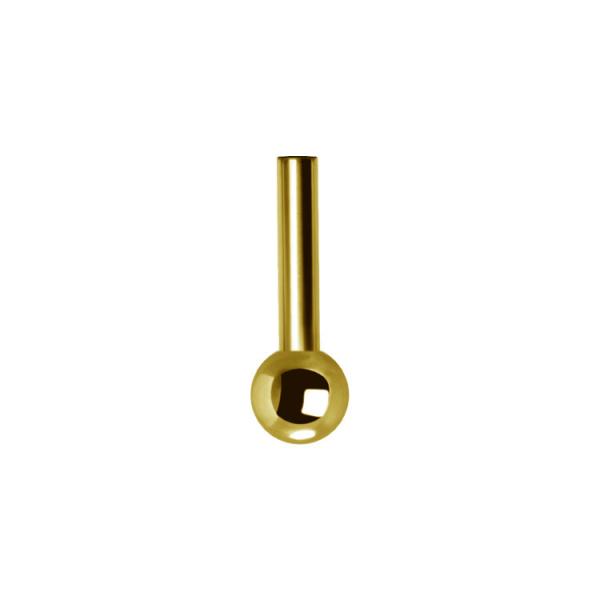 24K PVD TITANIUM THREADLESS (TL) MICRO BARBELLS W. FIXED BALL