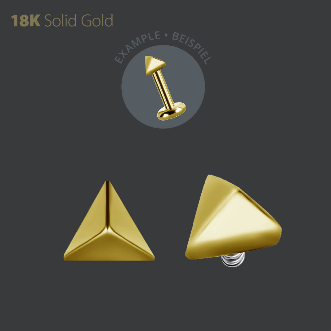 18K GOLD INTERNAL TRIANGLE PYRAMID MICRO ATTACHMENT