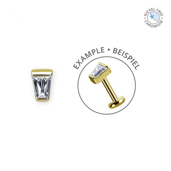 18K GOLD PVD CoCr NF THREADLESS ATTACHMENT SET W. PREMIUM ZIRCONIA