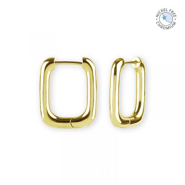 18K GOLD PVD CoCr NF HOOP EARRINGS (PAIR)