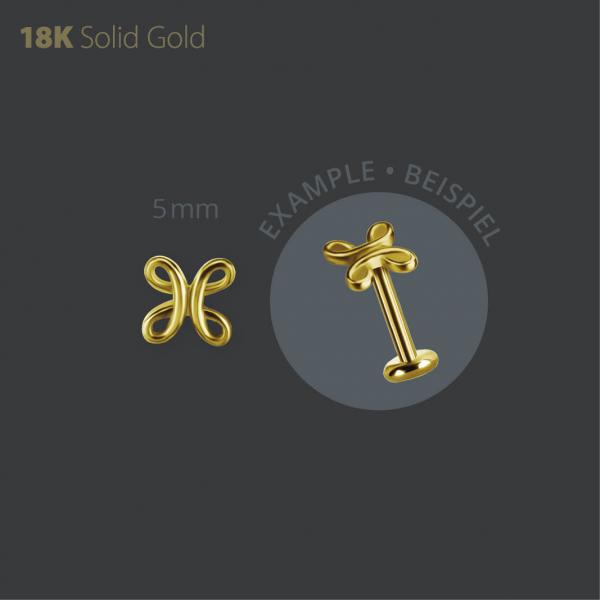 18K GOLD THREADLESS ATTACHMENT (CELTIC LOVE SYMBOL)