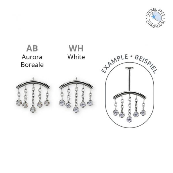 CoCr NF PVD TITANIUM INTERNAL MICRO ATTACHMENT FOR VERTICAL HELIX SET W PREMIUM ZIRCONIA