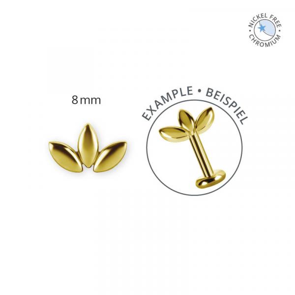 18K GOLD PVD CoCr NF THREADLESS ATTACHMENTS