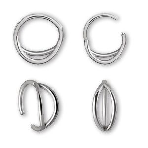 SS316L HINGED RING (DOUBLE)