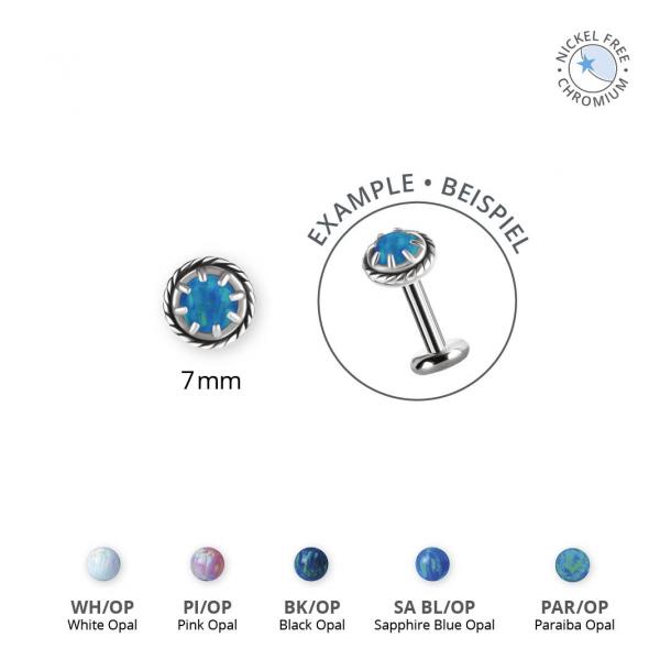 CoCr NF THREADLESS ATTACHMENT SET W. LAB CREATED OPALS