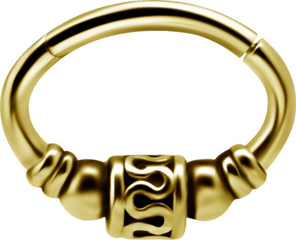 24K GOLD PVD SS316L SEPTUM AND DAITH CLICKER