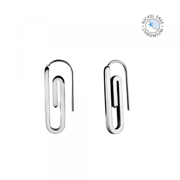 CoCr NF SAFTY PIN EARRINGS (PAIR)
