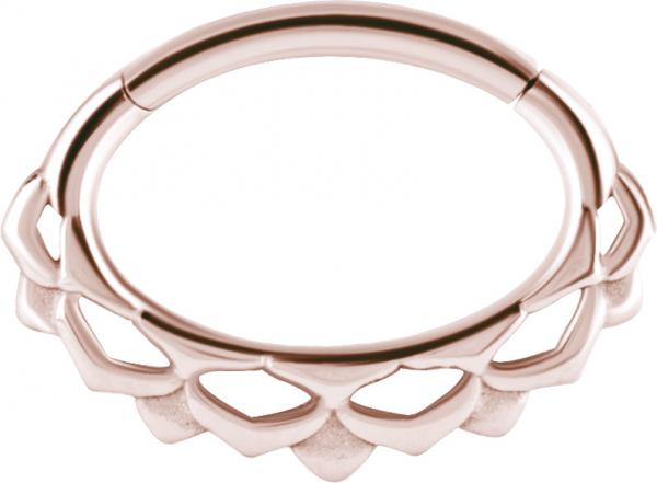 ROSE GOLD PVD SS316L SEPTUM AND DAITH CLICKER
