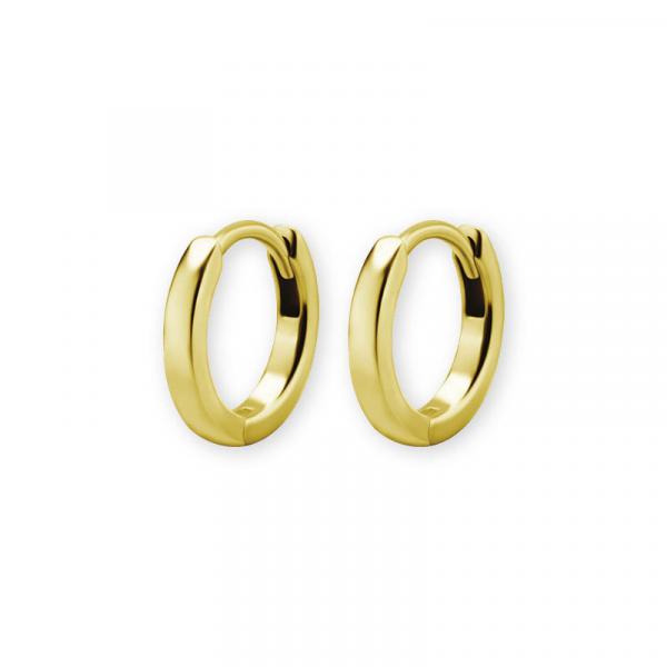 24K GOLD PVD SS316L STEEL HOOPS (PAIR)