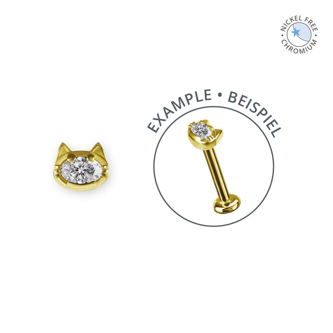 18K GOLD PVD CoCr NF INTERNAL MICRO CAT ATTACHMENT SET W. PREMIUM ZIRCONIA