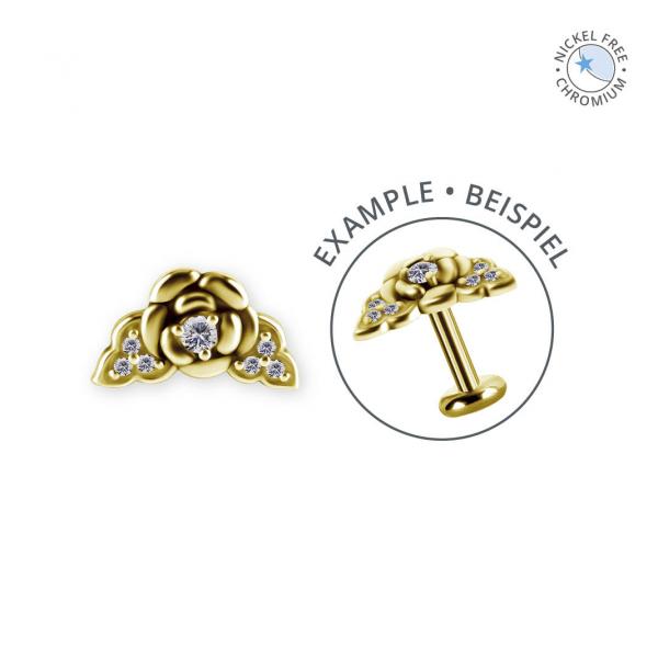 18K GOLD PVD CoCr NF INTERNAL MICRO ATTACHMENT SET W. PREMIUM ZIRCONIA