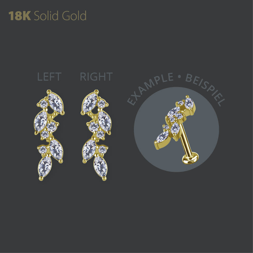 18K GOLD INTERNAL MICRO ATTACHMENT SET WITH PREMIUM ZIRCONIA