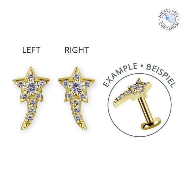 18K GOLD PVD CoCr NF INTERNAL MICRO ATTACHMENT SET W. PREMIUM ZIRCONIA