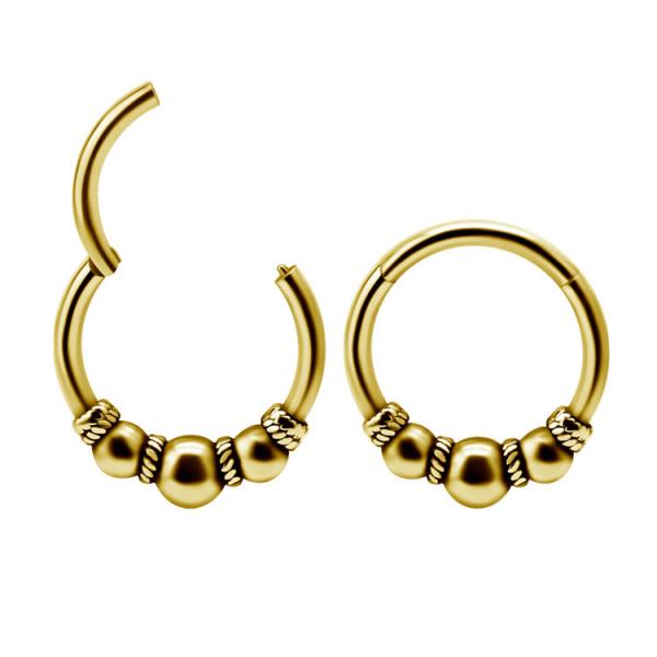 24K GOLD PVD SS316L ETHNIC CLICKERS