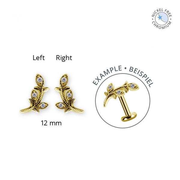 18K GOLD PVD CoCr NF INTERNAL MICRO ATTACHMENT SET W. PREMIUM ZIRCONIA