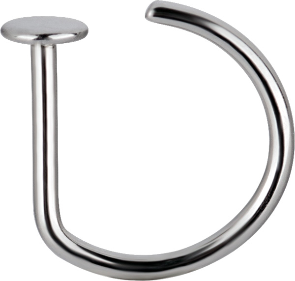 TITANIUM STRAIGHT OPEN NOSE RINGS