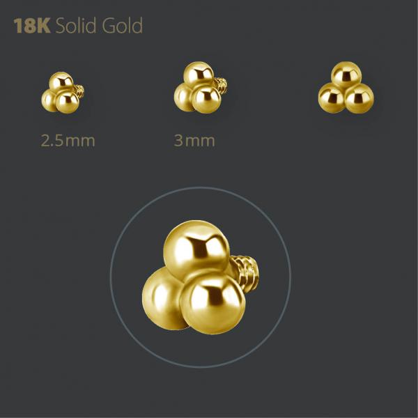 18K GOLD TRINITY  MICRO ATTACHMENT