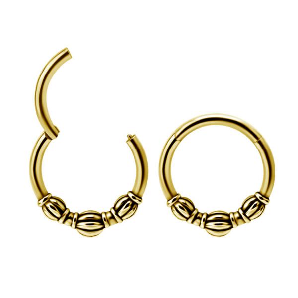 24K GOLD PVD SS316L ETHNIC CLICKERS
