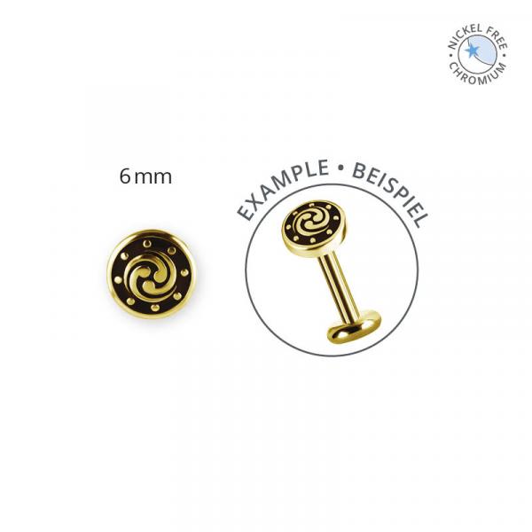 18K GOLD PVD CoCr NF THREADLESS ATTACHMENTS