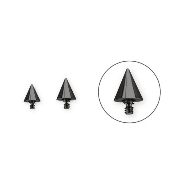 BLACK PVD TITANIUM INTERNAL CONE MICRO ATTACHMENT