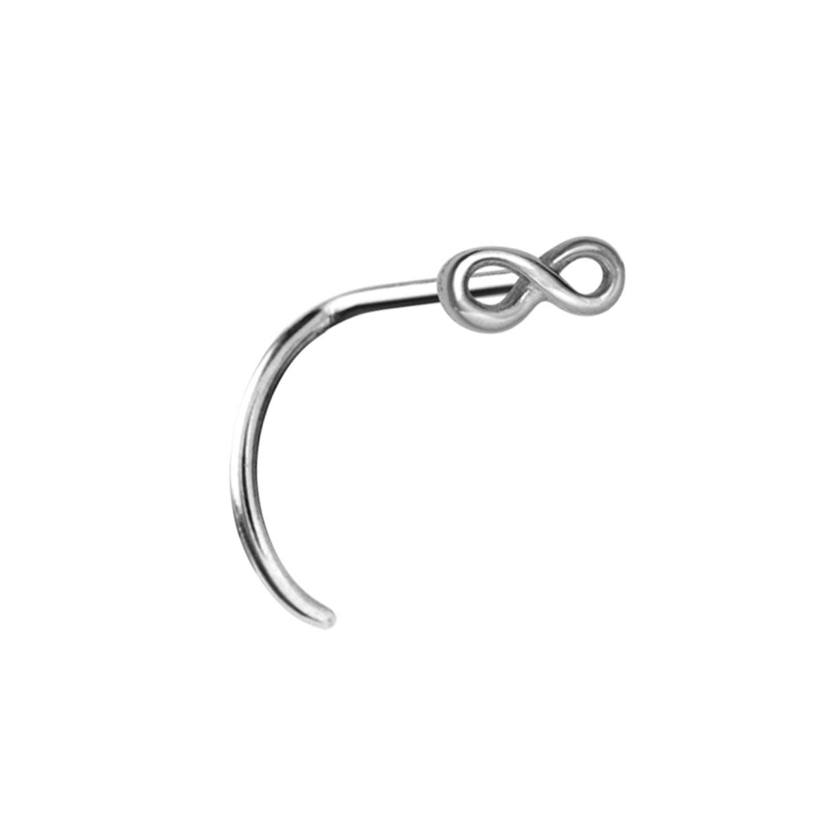 SS316L CURVED NOSE STUD (INFINITY DESIGN)