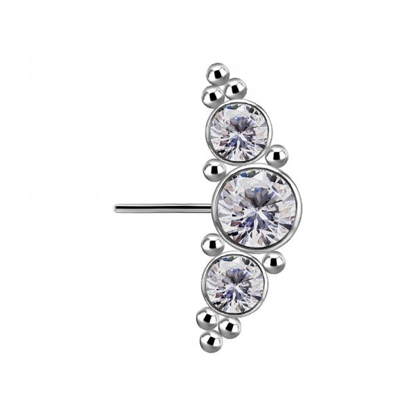 TITANIUM THREADLESS NIPPLE CLUSTER ATTACHMENT SET W. PREMIUM ZIRCONIA