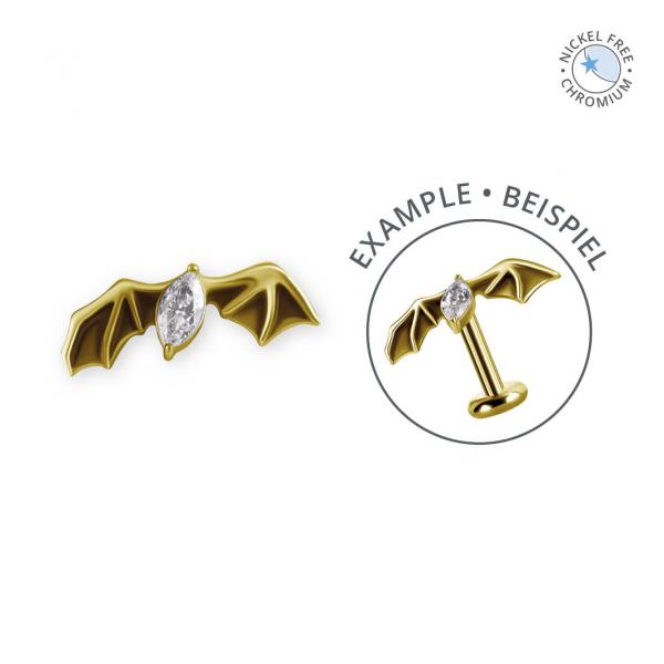 18K GOLD PVD CoCr NF THREADLESS ATTACHMENT SET W. PREMIUM ZIRCONIA