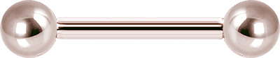 ROSE GOLD PVD TITANIUM BARBELLS