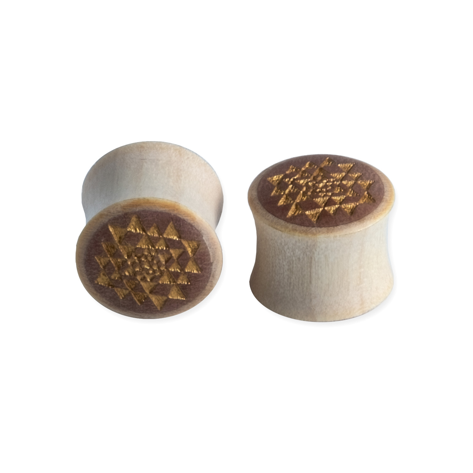 CIRCLE CROP GOLD DUAL TONE PLUG