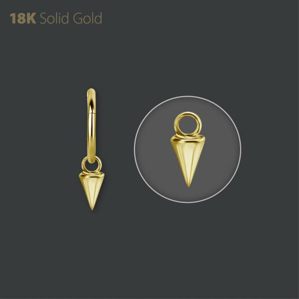 18K GOLD SPIKE CHARM
