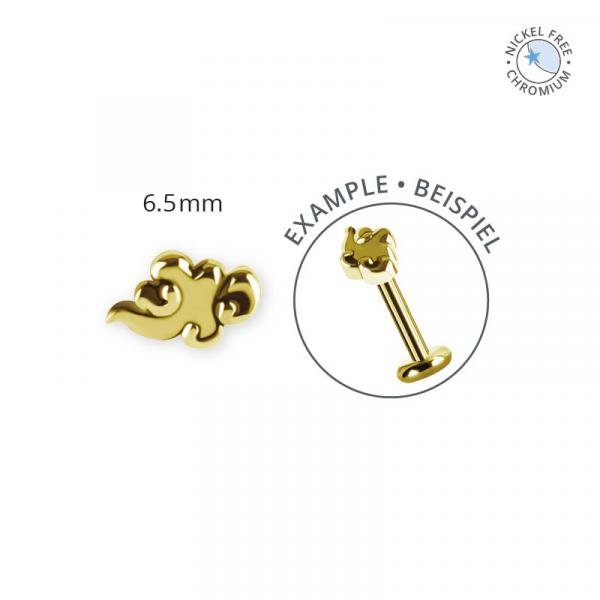 18K GOLD PVD CoCr NF THREADLESS CLOULD ATTACHMENTS