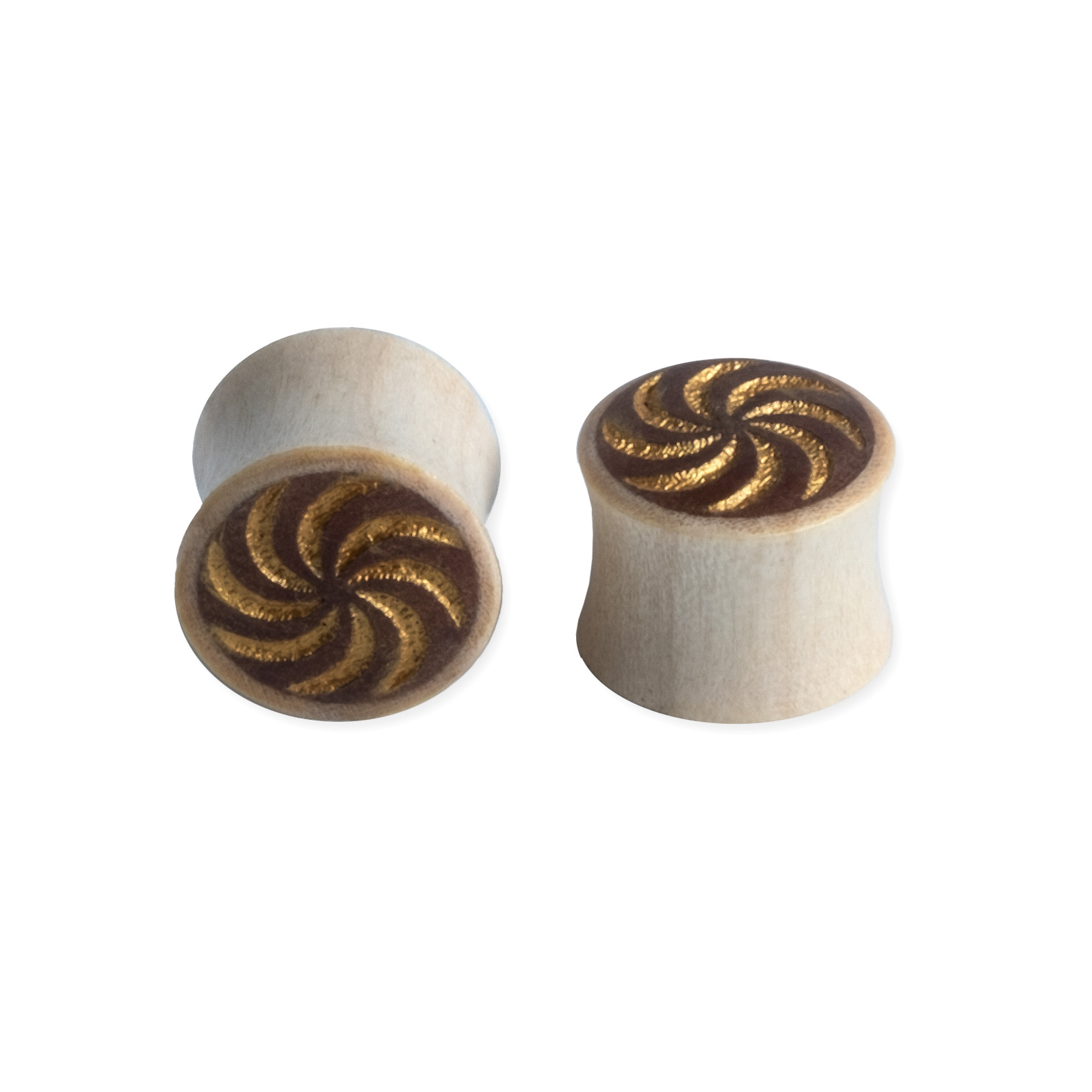 SWIRL GOLD DUAL TONE PLUG