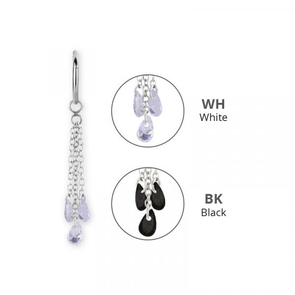 SS316L CHAIN CHARM FOR HINGED RINGS