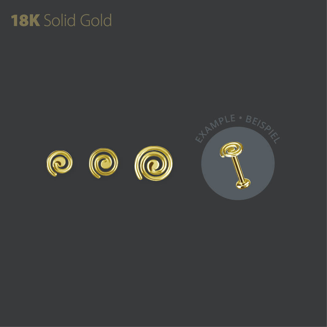 18K GOLD INTERNAL SWIRL SHAPE MICRO ATTACHMENT