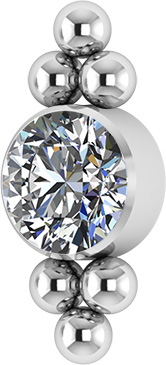 TITANIUM CLUSTER INTERNAL MICRO ATTACHMENT SET W. PREMIUM ZIRCONIA
