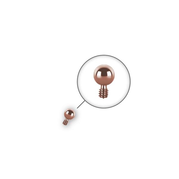 ROSE GOLD PVD TITANIUM INTERNAL MICRO 2MM BALL