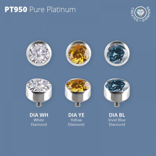 PLATINUM 950 INTERNAL MICRO ATTACHMENT DISC SET W. CREATED DIAMONDS