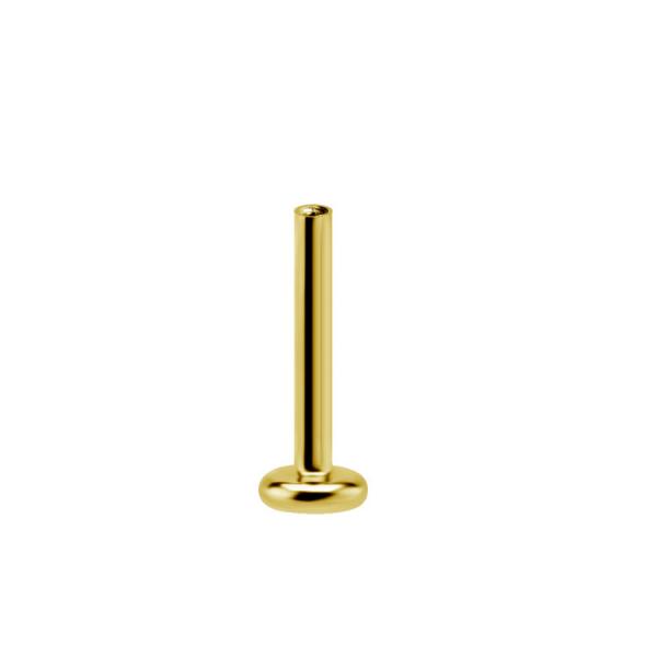 24K GOLD PVD TITANIUM THREADLESS (TL) LABRET PINS