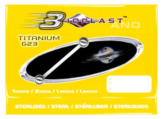 STERELIZED BIOPLAST BARBELLS WITH TITANIUM BALLS