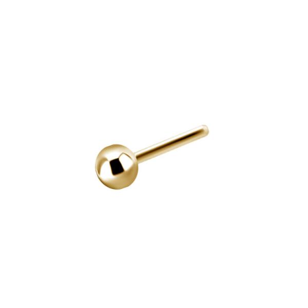 24K GOLD PVD TITANIUM THREADLESS 4MM BALL ATTACHMENT