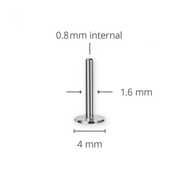 TITANIUM INTERNAL LABRET PINS (FOR 0.8 INTERNAL)