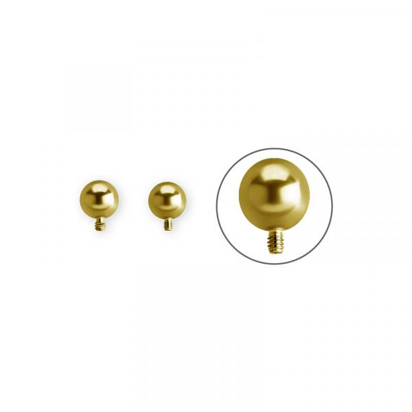 24K GOLD PVD SS316L INTERNAL 5MM BALL
