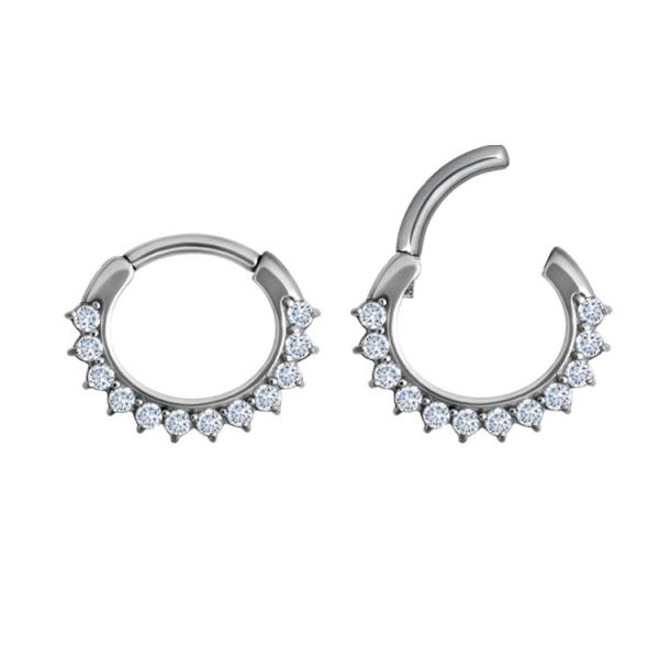 SS316L JEWELLED SEPTUM CLICKER