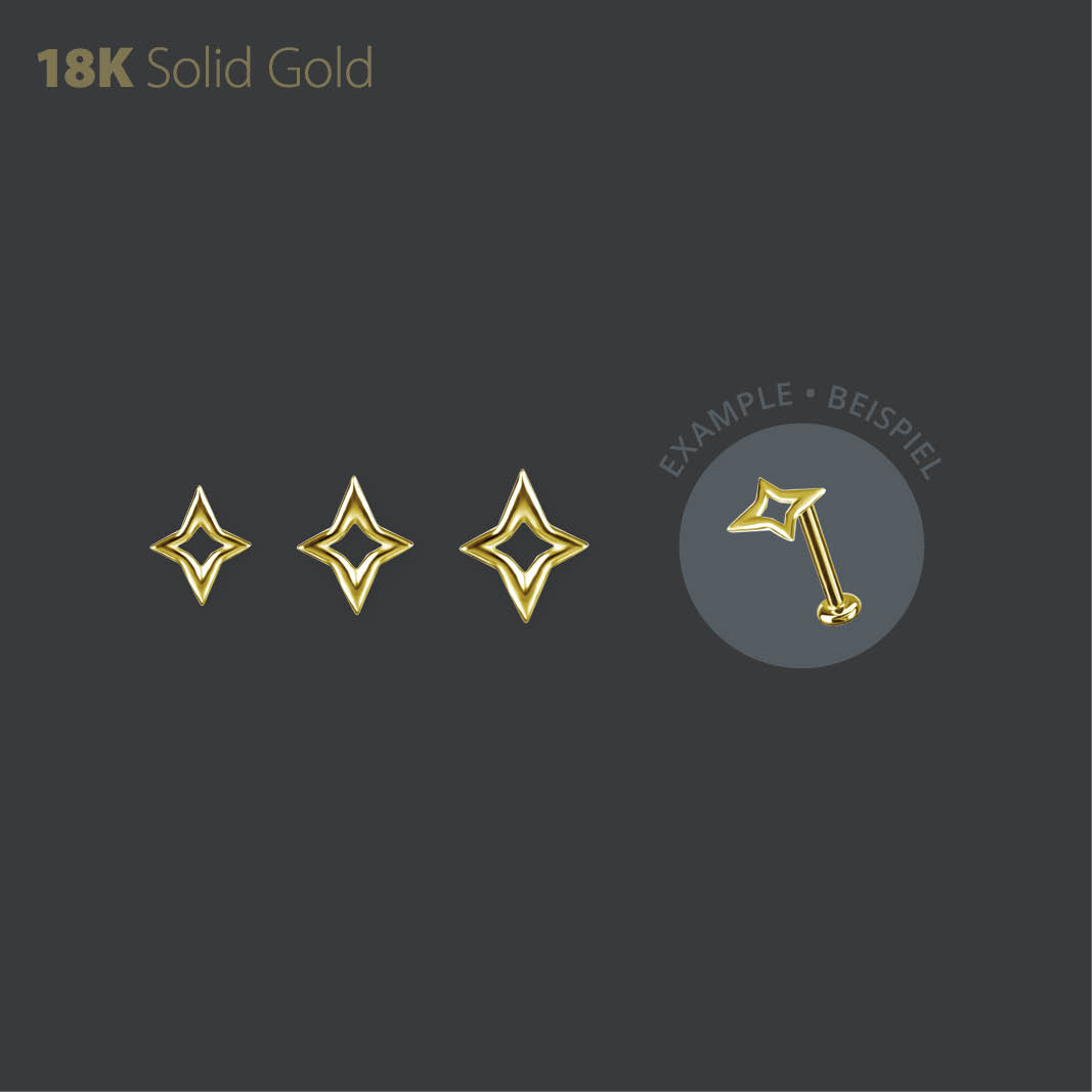 18K GOLD INTERNAL STAR SHAPE MICRO ATTACHMENT