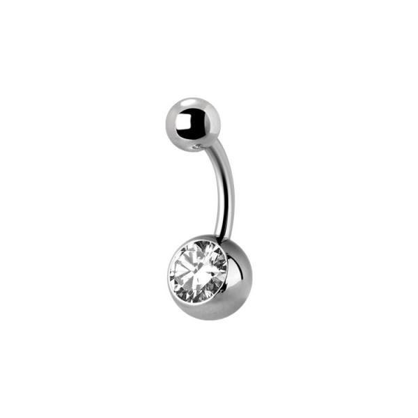 TITANIUM INTERNAL BELLY BANANAS SET W. PREMIUM ZIRCONIA