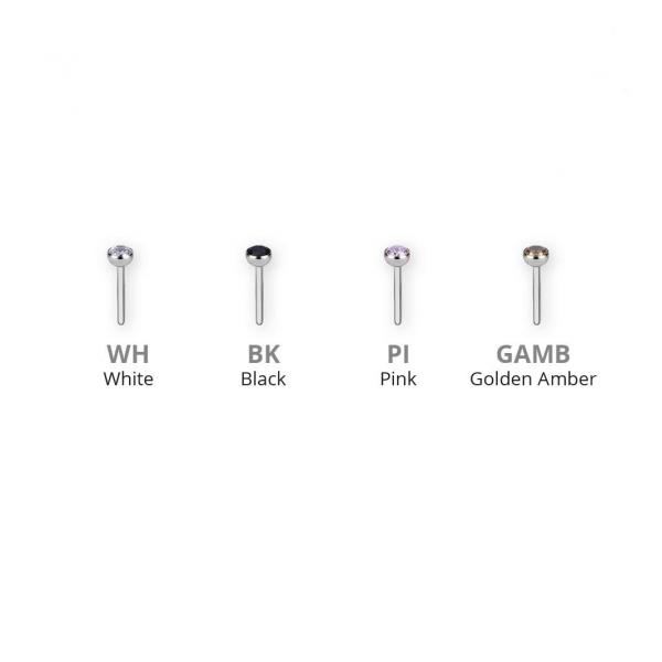 TITANIUM THREADLESS FLAT  BALL SET W. PREMIUM ZIRCONIA