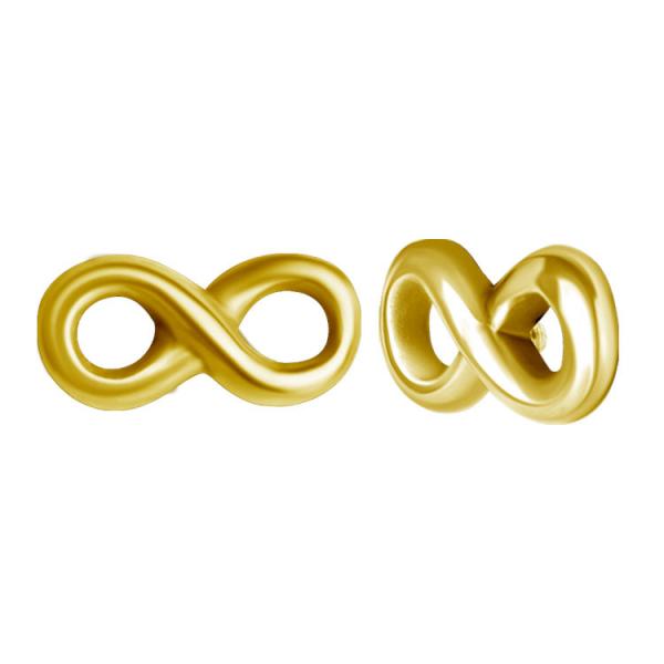 24K GOLD PVD SS316L MICRO ATTACHMENT (INFINITY)
