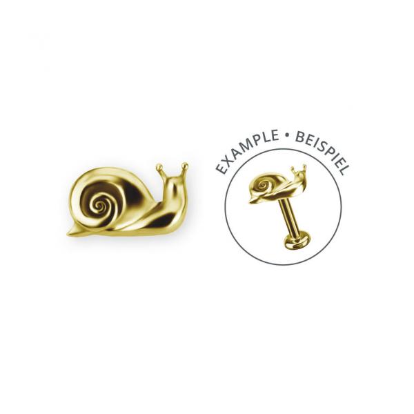 24K GOLD PVD SS316L THREADLESS SNAIL ATTACHMENT
