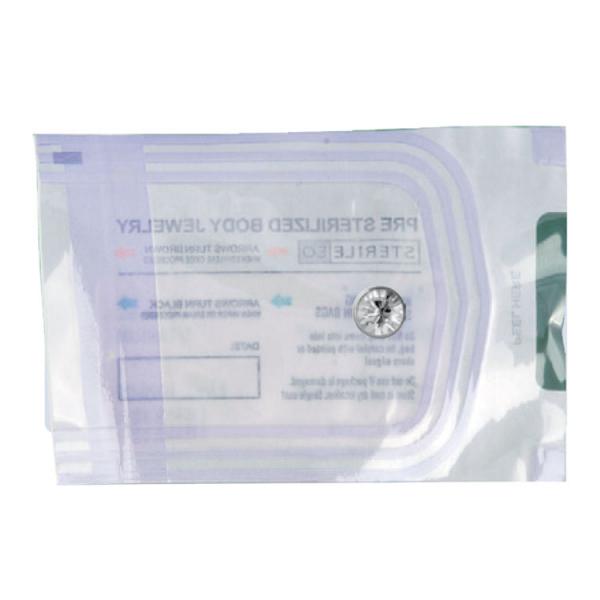 STERILIZED TITANIUM JEWELLED FLAT DISC FOR UPPER LIP  (10PC/PACK)