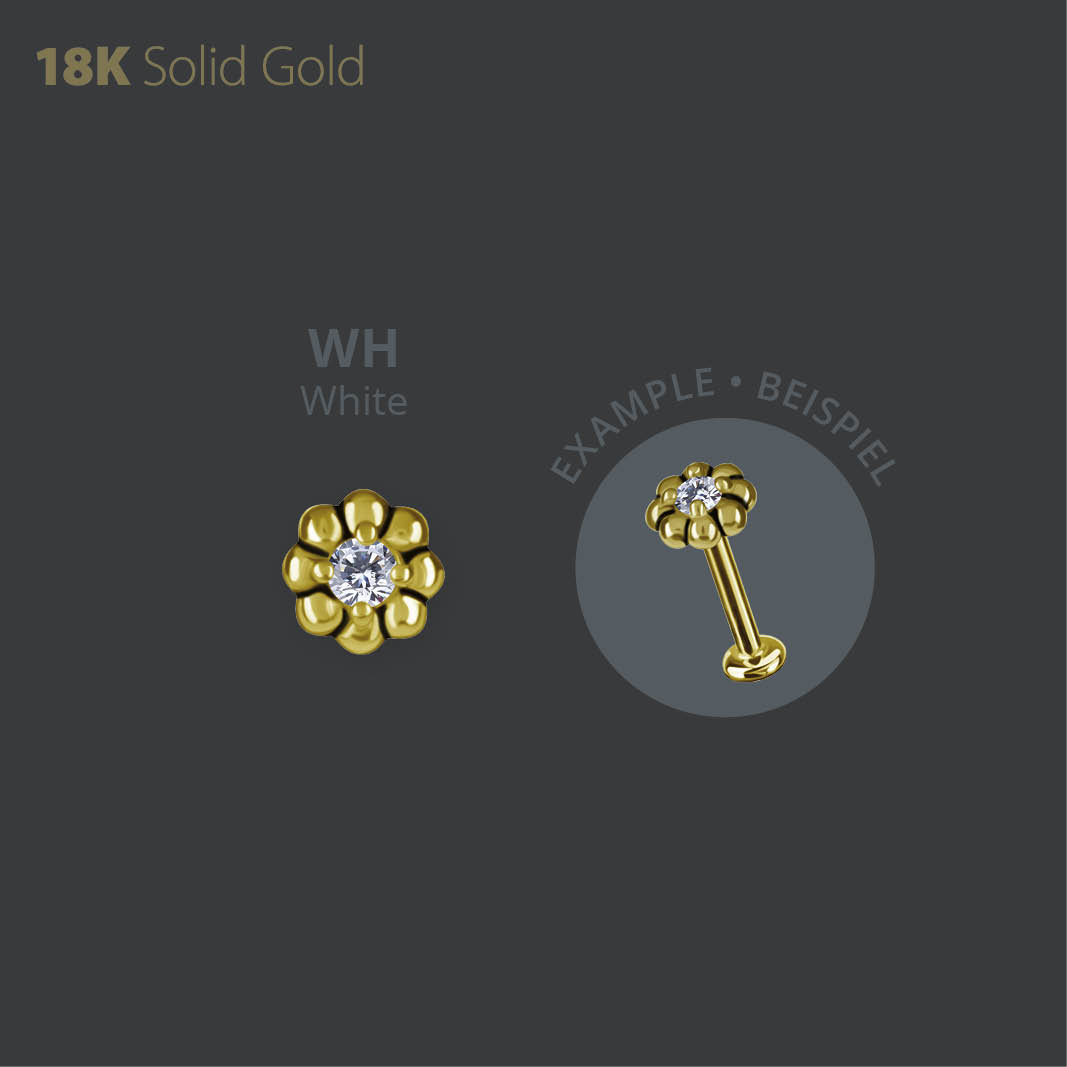 18K GOLD INTERNAL MICRO ATTACHMENT SET WITH PREMIUM ZIRCONIA